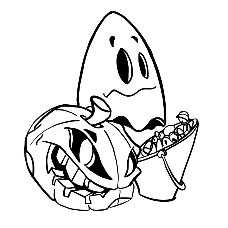 Pumpkin Ghost Halloween