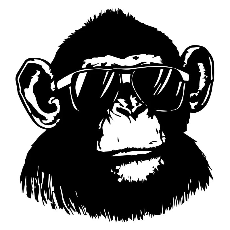 Cooler Affe