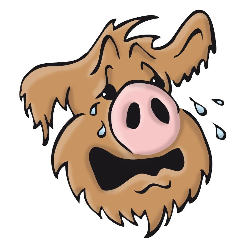 Pig dog howling