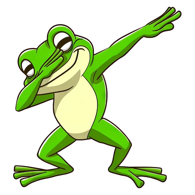 Cool Frog Dabbing Pose Tendance