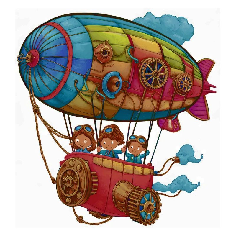 Dirigeable Steampunk habile