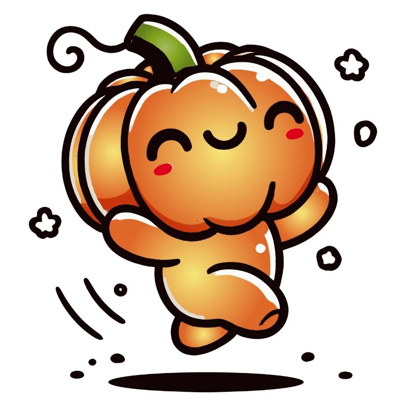 Dancing pumpkin - cute Halloween fun