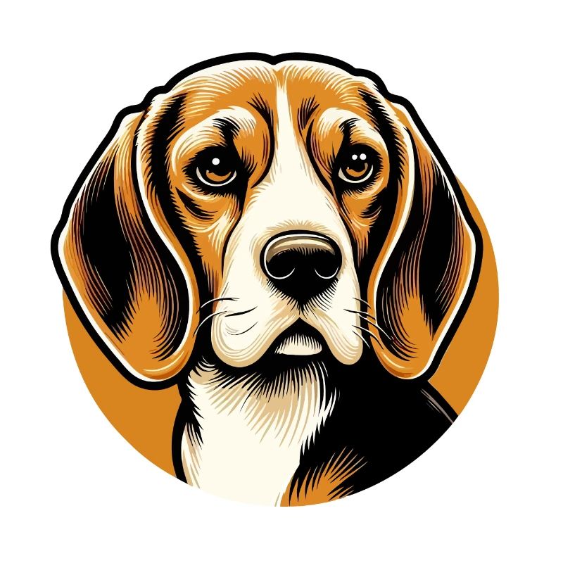 Beagle Dog Head
