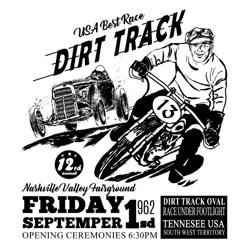 Tennesee Dirt Track Black