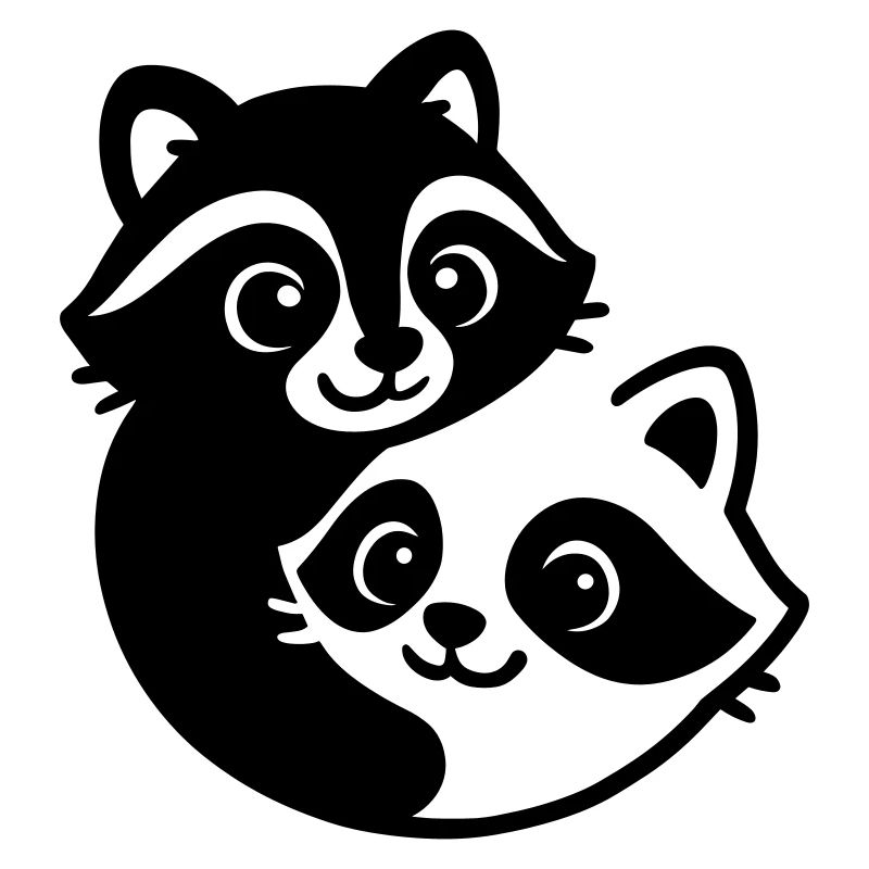 Ying Yang Dachs Pärchen