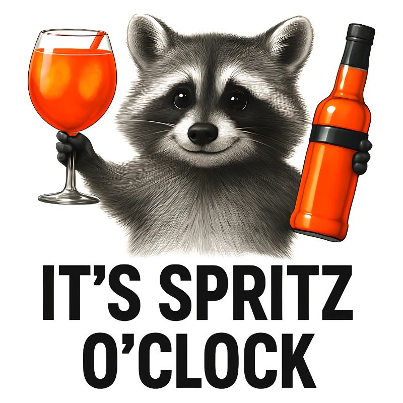 It's Spritz O'Clock Waschbär Party Geschenkidee