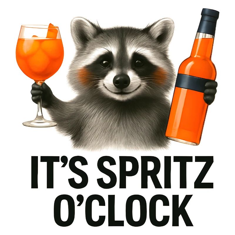 It's Spritz O'Clock Waschbär Party Geschenkidee