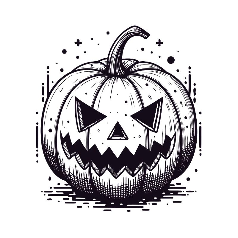 Black Jackolantern Pumpkin
