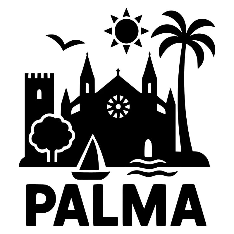 palma silhouette mallorca