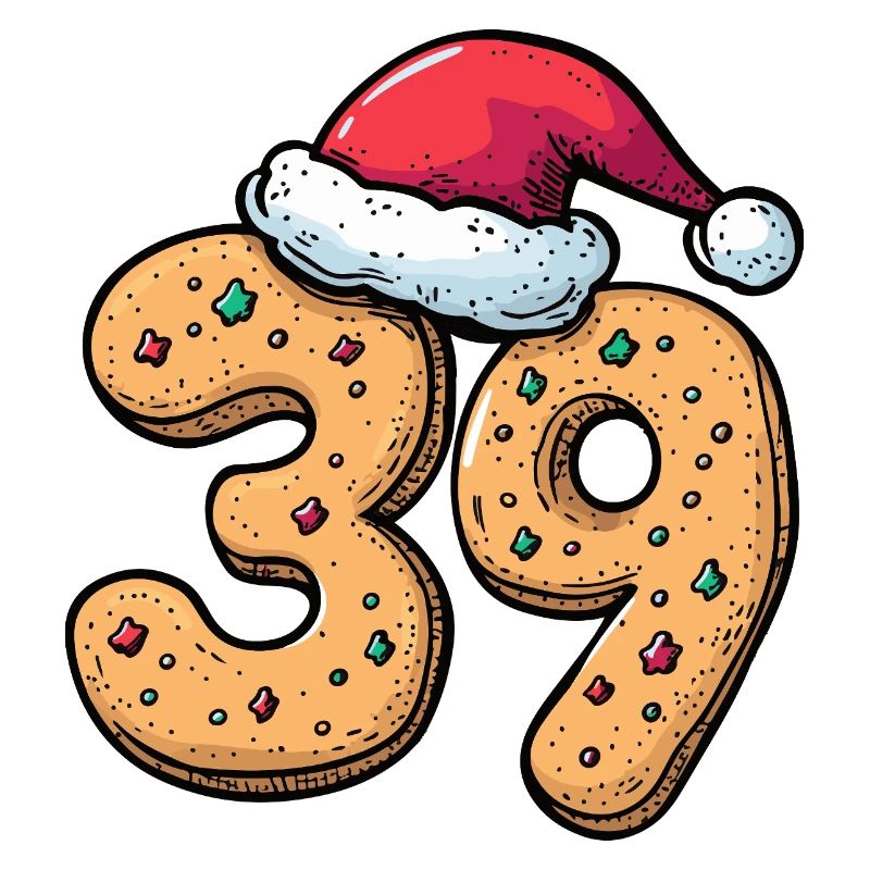 Biscuit de Noël à 39 chiffres