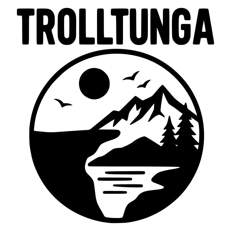 Trolltunga Silhouette