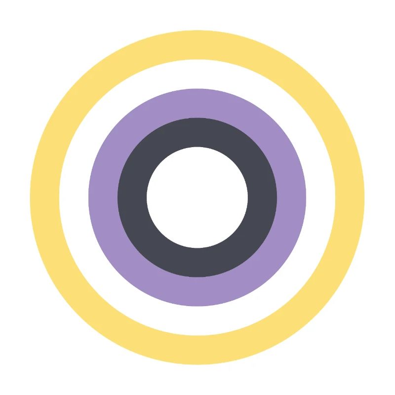Concentric Ring Palette LGBTQ Non Binary
