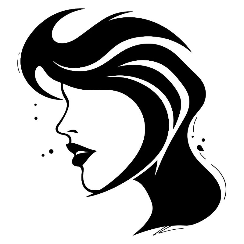 Silhouette Woman - Abstract Face