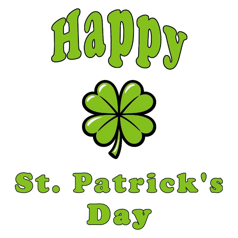 Bonne Saint-Patrick - Trèfle vert