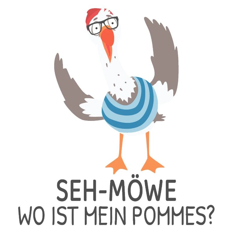 SEH-MÖWE Où sont mes frites ? Mouette drôle