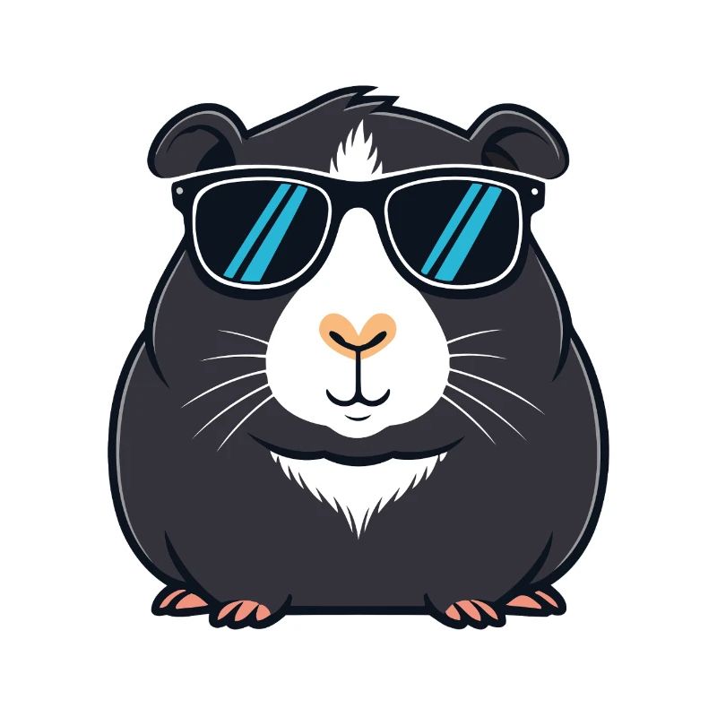 Capybara noir Cool Sunglasses