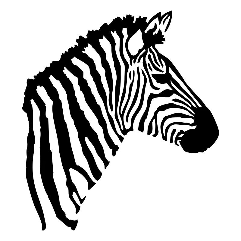 A zebra's head