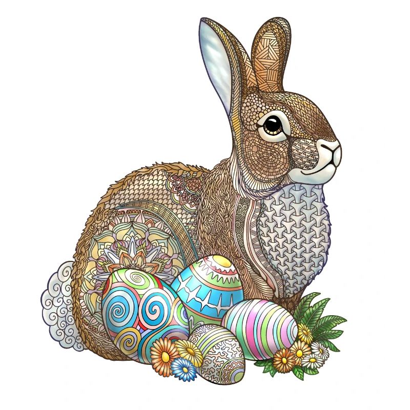 Easter Egg Hunt Zentangle