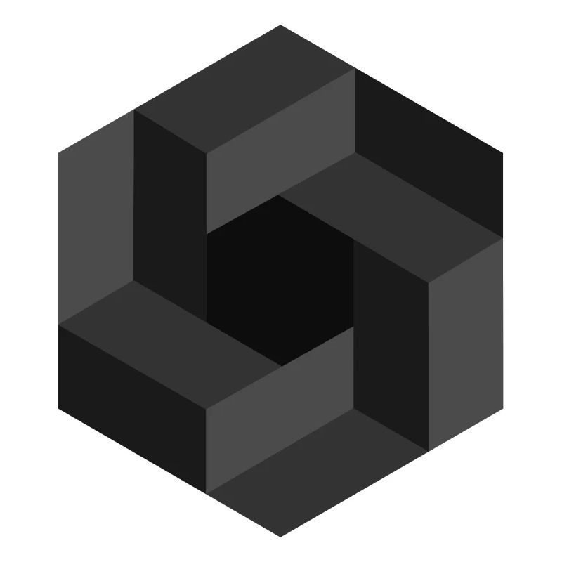 Abstract Geometric Pattern in Grayscale