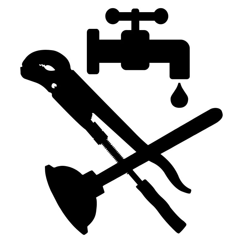 Tool plumber crane logo