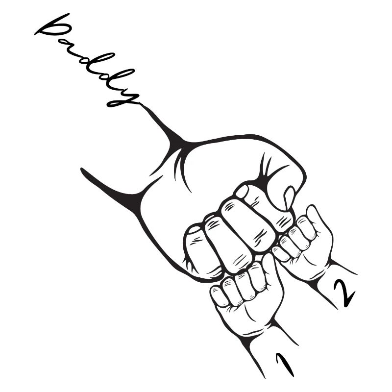 Custom Dad 2 Child Personalized