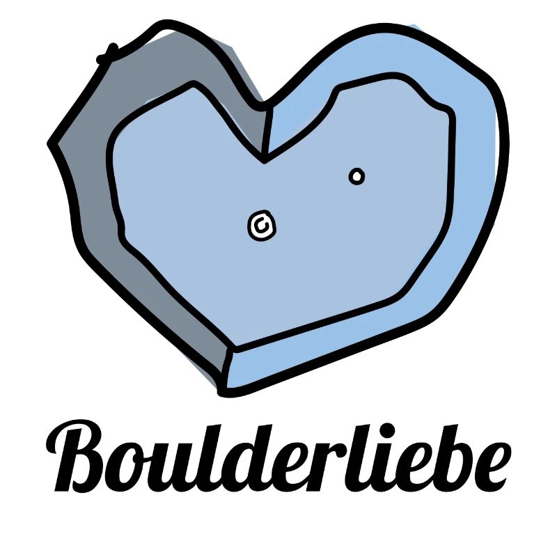 boulderliebe blau text