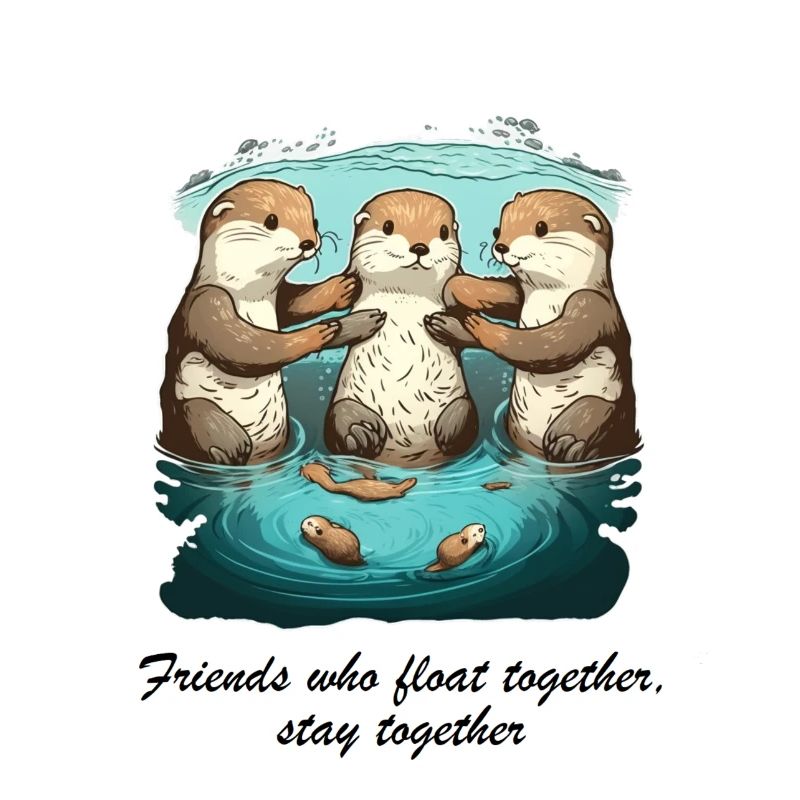 Les amis qui flottent ensemble restent ensemble