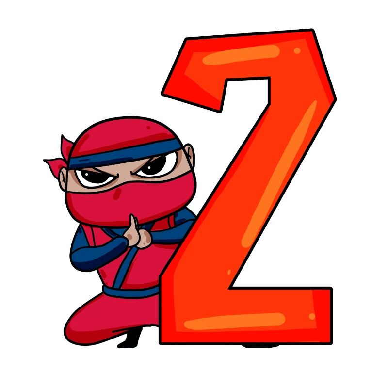 2ème anniversaire garçon 2 ans ninja