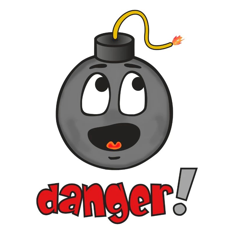 Danger Explosive Face - Funny Emoticon