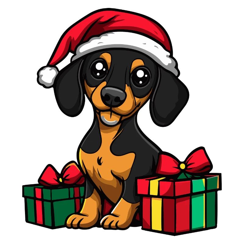 Teckel Chien Cadeaux de Noël Teckel