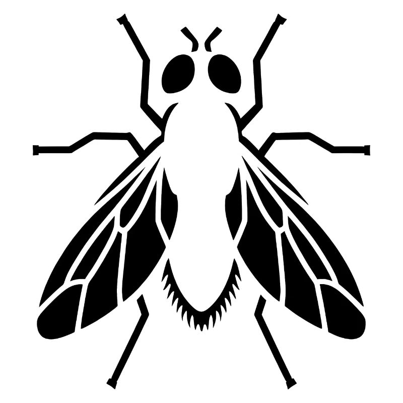 Bow Tie Insect Silhouette Minimalist Simple