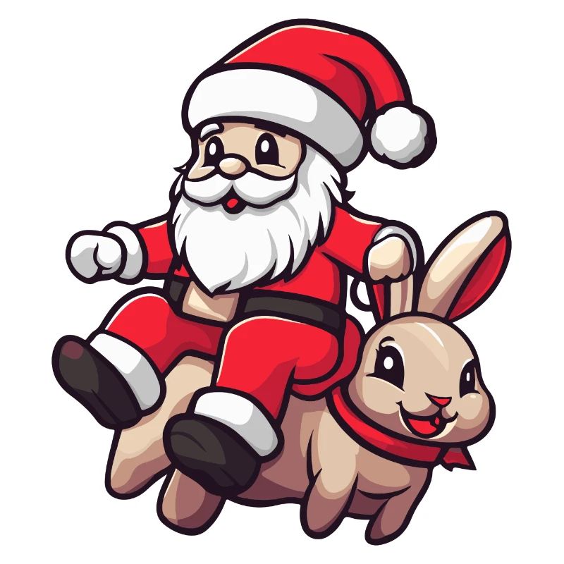 Lapin Père Noël Dessin animé