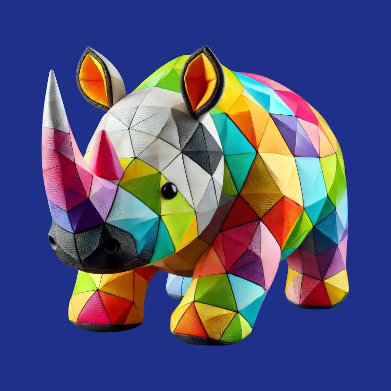 Rhinoceros Rhino Polygons Patchwork