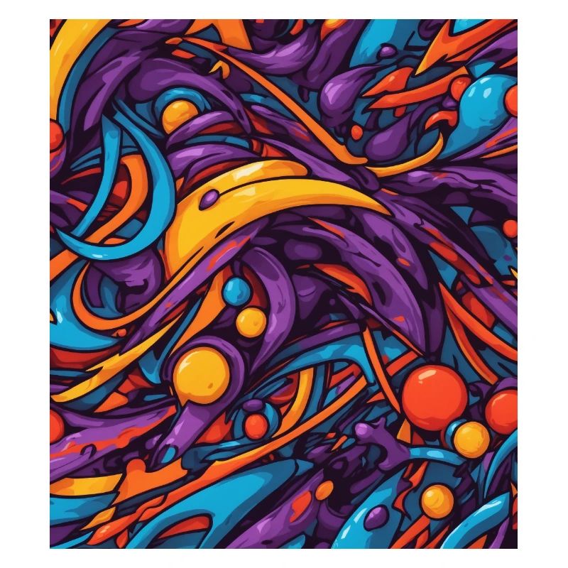 Composition de couleurs abstraite