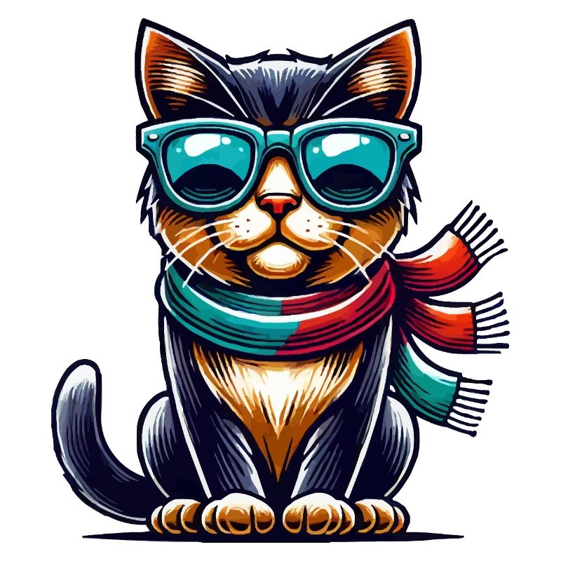 cat sunglasses comic