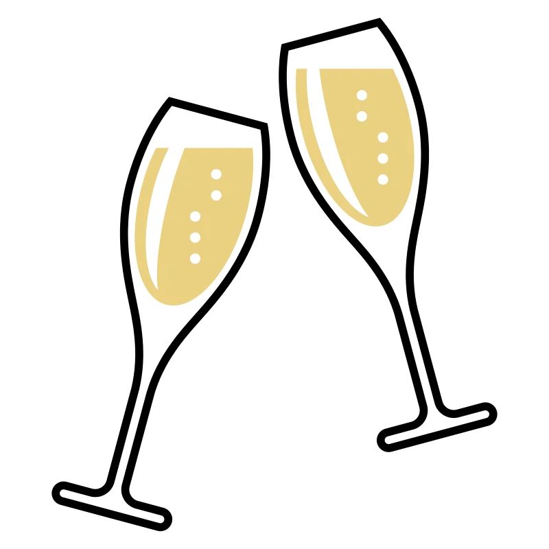 2 Sektgläser (Sekt / Oval / Zu / 2C)