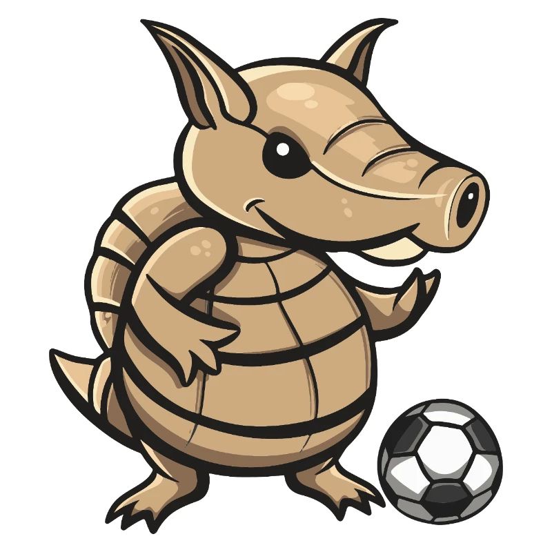 Conception du dessin animé Armadillo Kicker