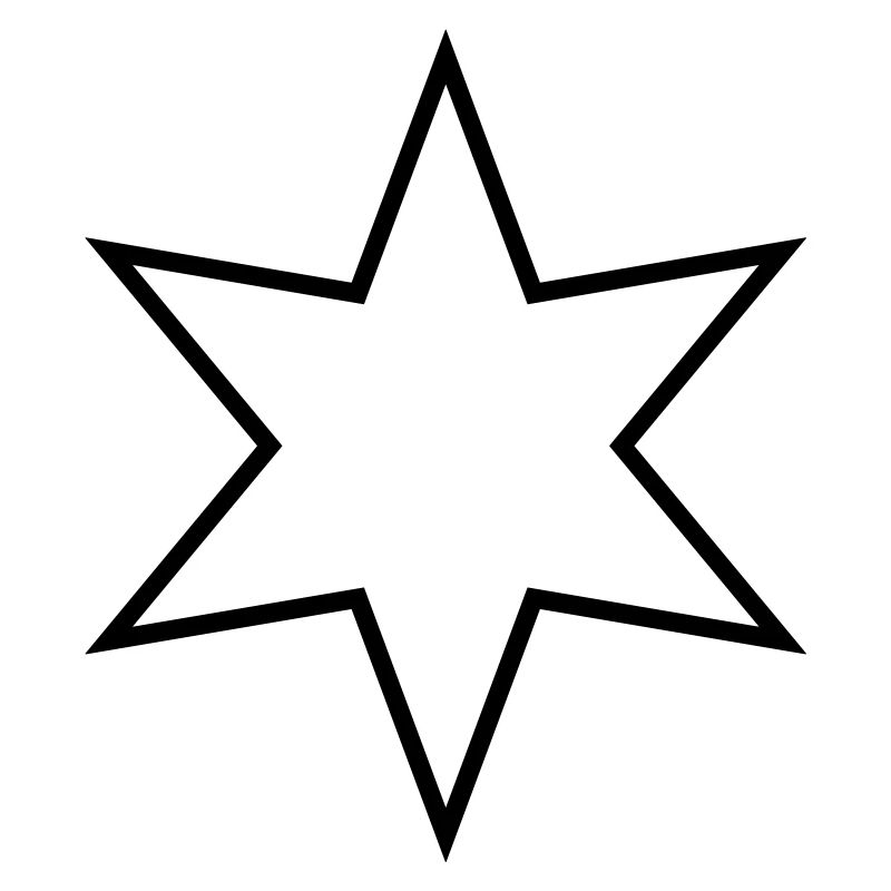Étoile à six branches - étoile à six branches