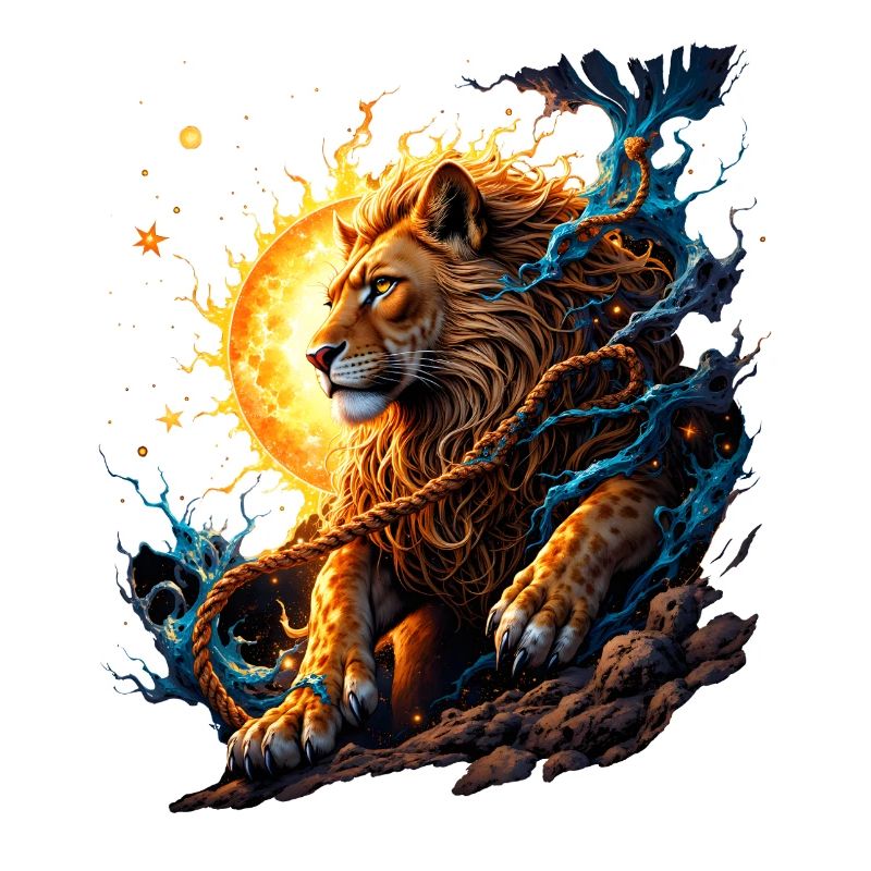 Tigre Élémentaire : Feu et Lune