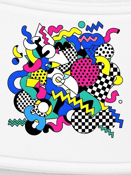 Neon Chaos Pop Art Muster