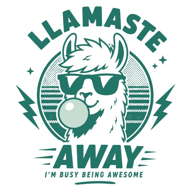 Llamaste Away Funny Lama