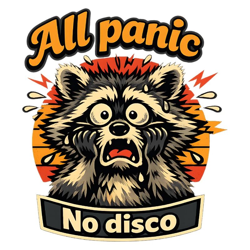 All panic No disco Waschbär