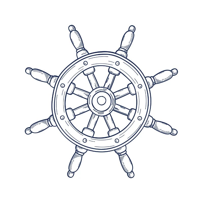 Conception de volant dessiné à la main