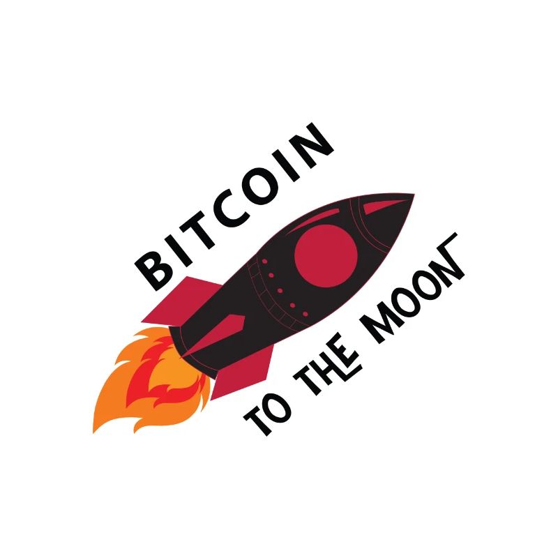 Bitcoin Rocket Moon