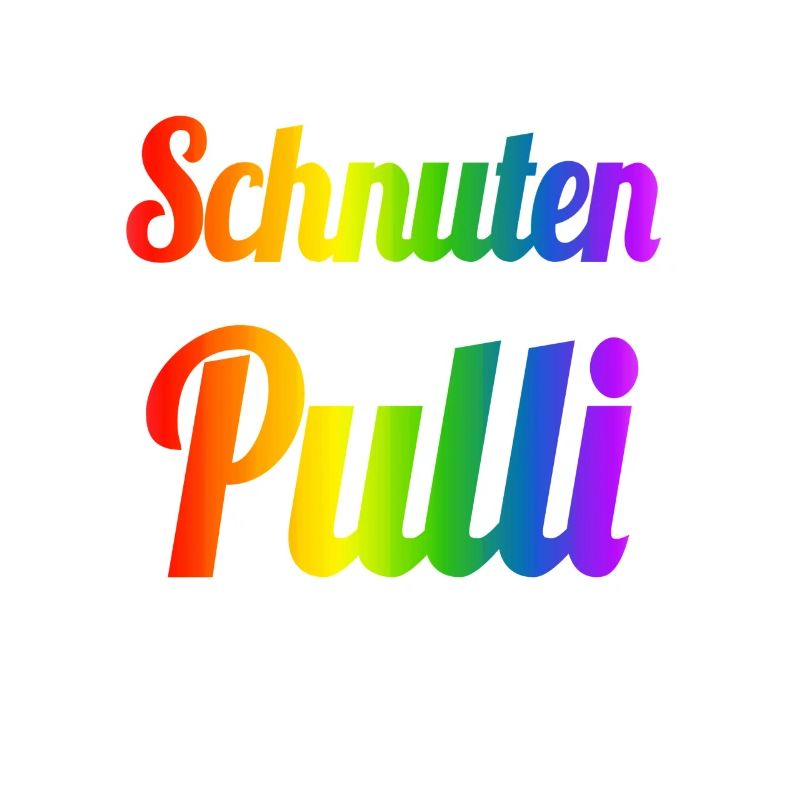 Schnutenpulli in Regenbogen Farben
