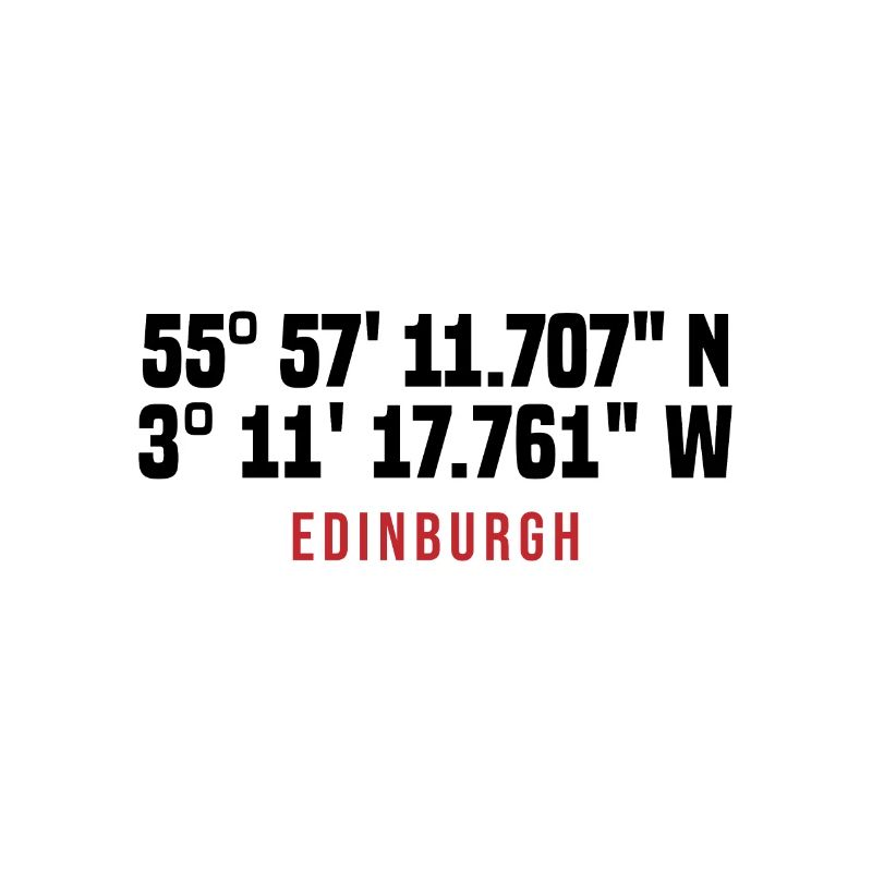 Edinburgh Coordinates Typo