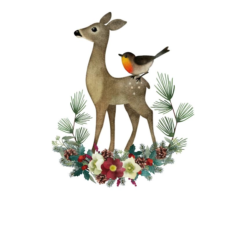 Motif de la forêt de cerfs