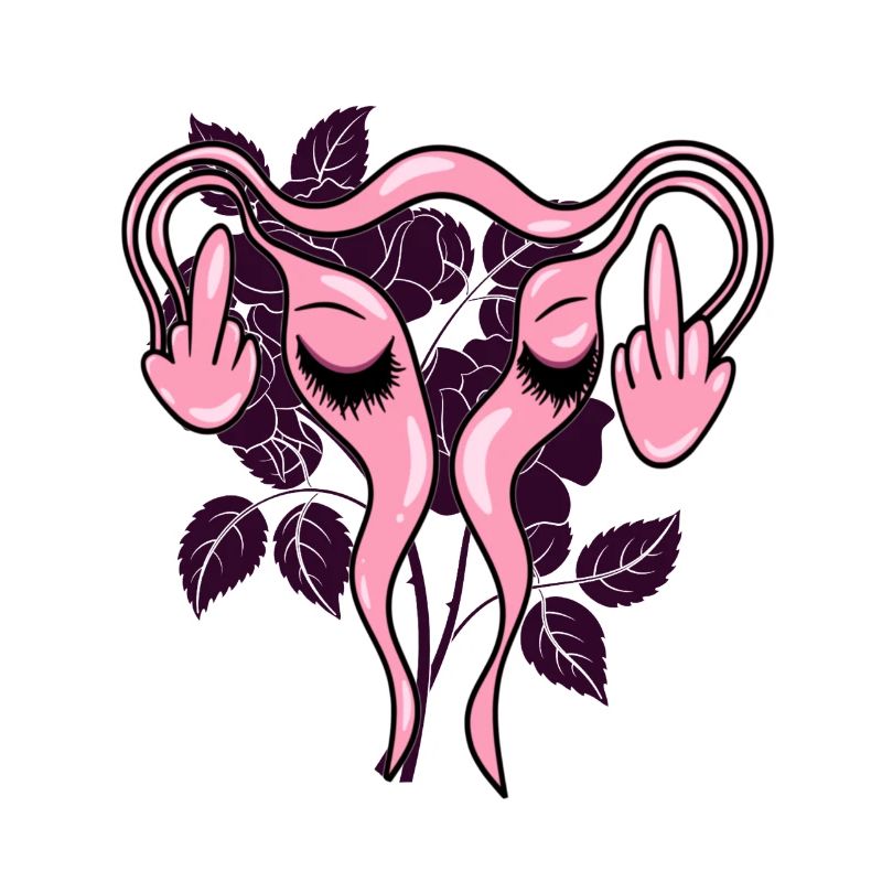Mittelfinger Uterus Gebärmutter Pro-Choice