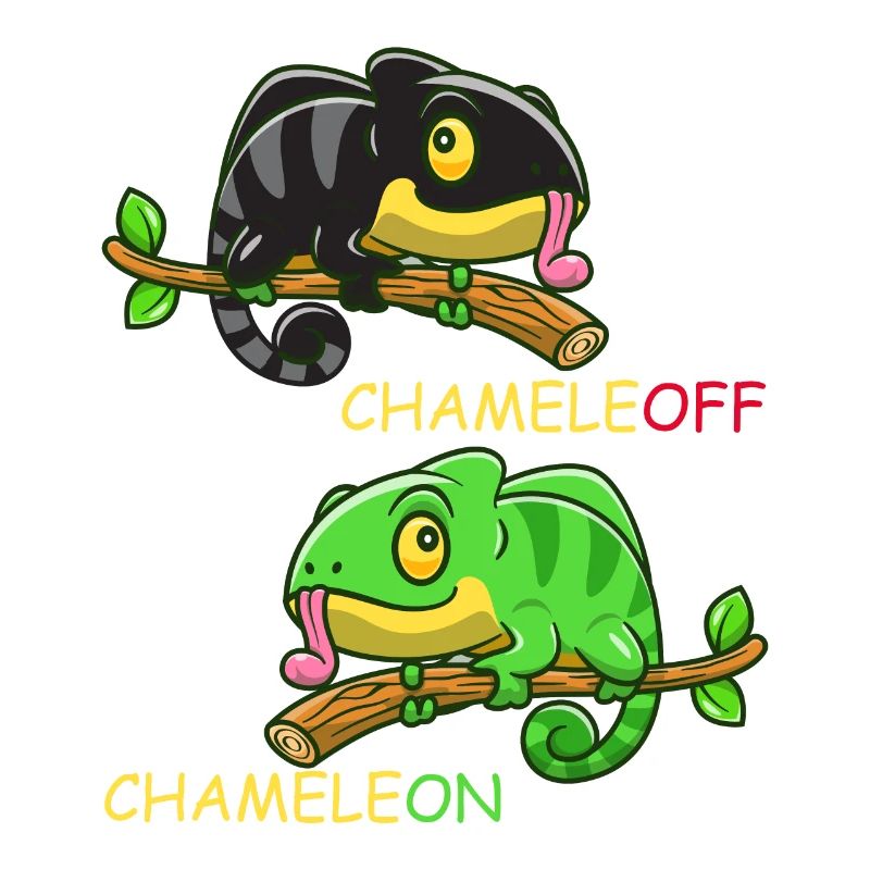 Chameleon Chameleon Lizard Joke Funny Reptile