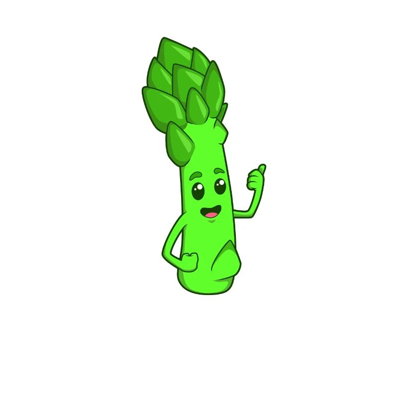 Bande dessinée asperges vertes
